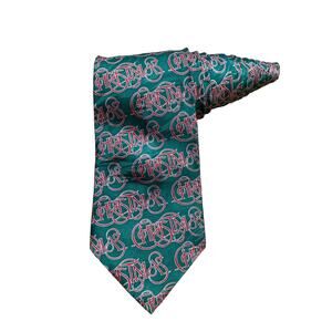 Keith Daniels Christmas Cursive Holiday Vintage Novelty Necktie 100% Silk